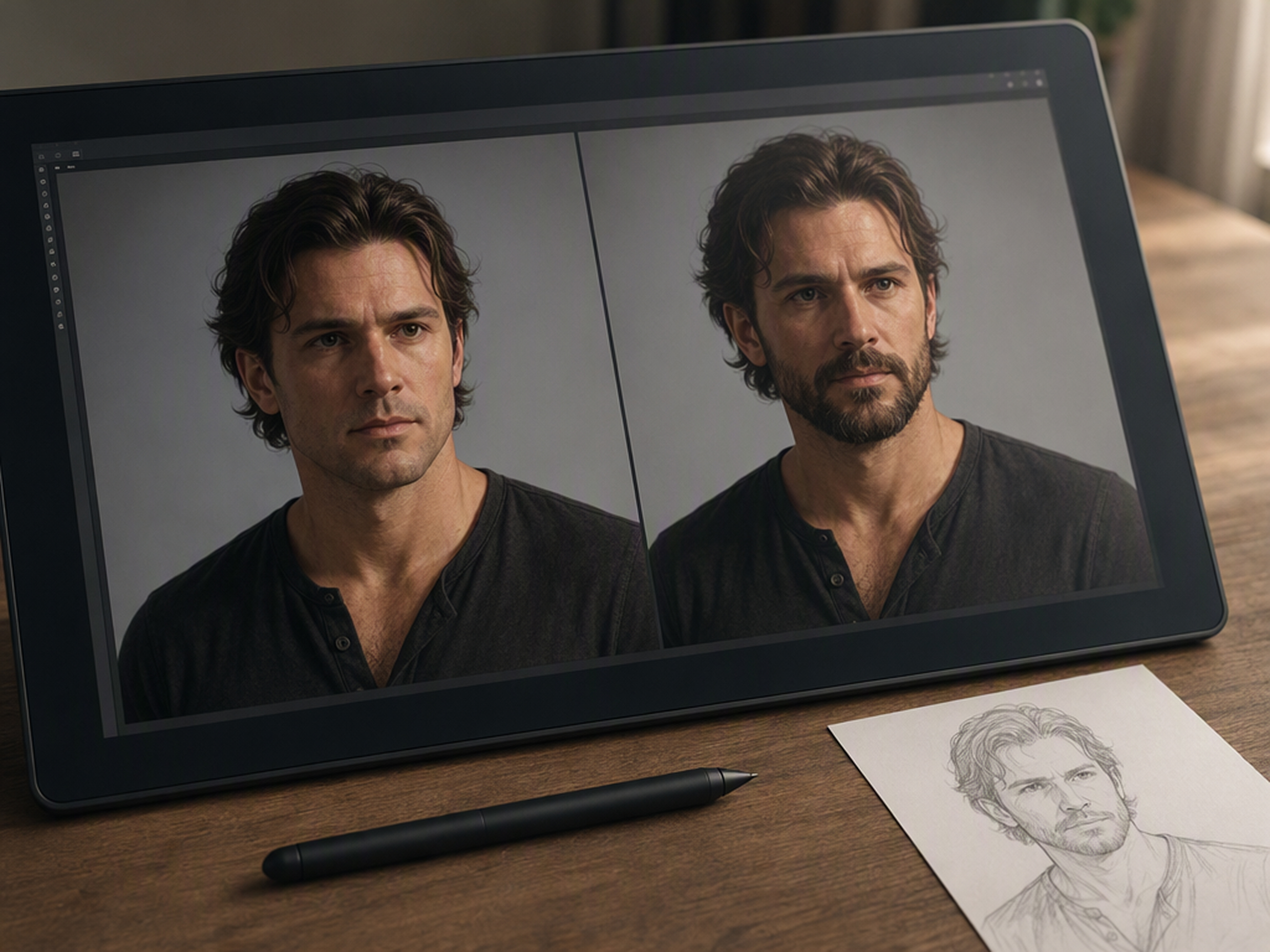 Add a New Cue to a Character’s Identity using ai beard filter