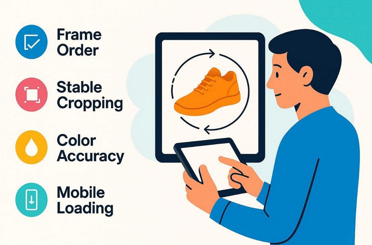 checklist for 360 product photography