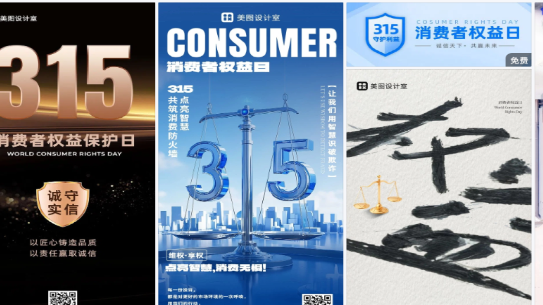 消费者权益日海报在线制作