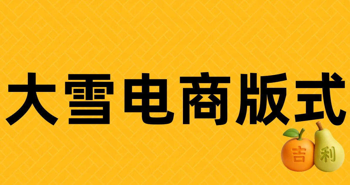 大雪电商版式
