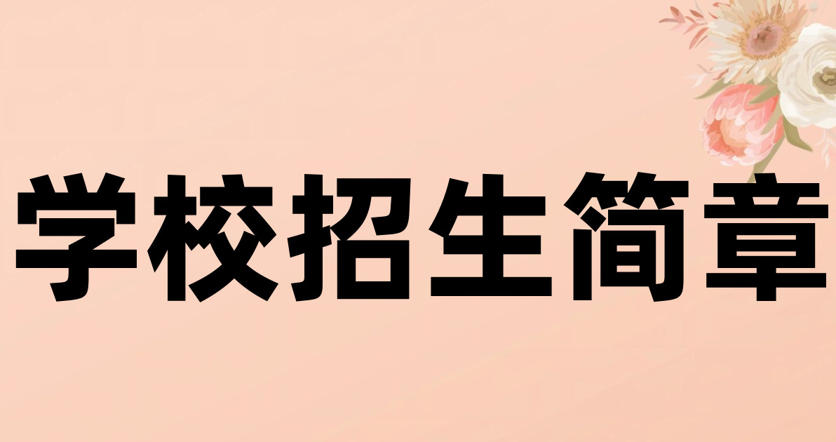 学校招生简章