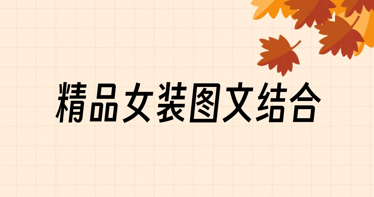 精品女装图文结合