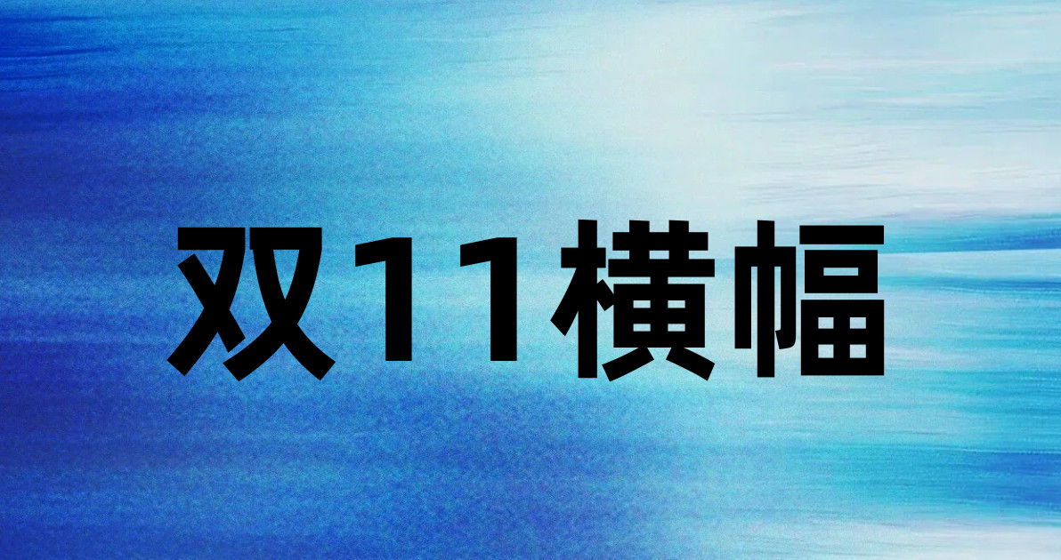 双11横幅