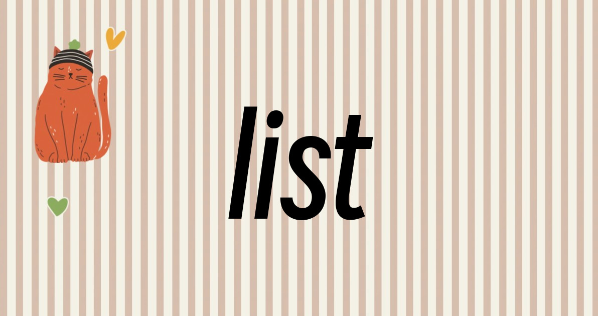 list