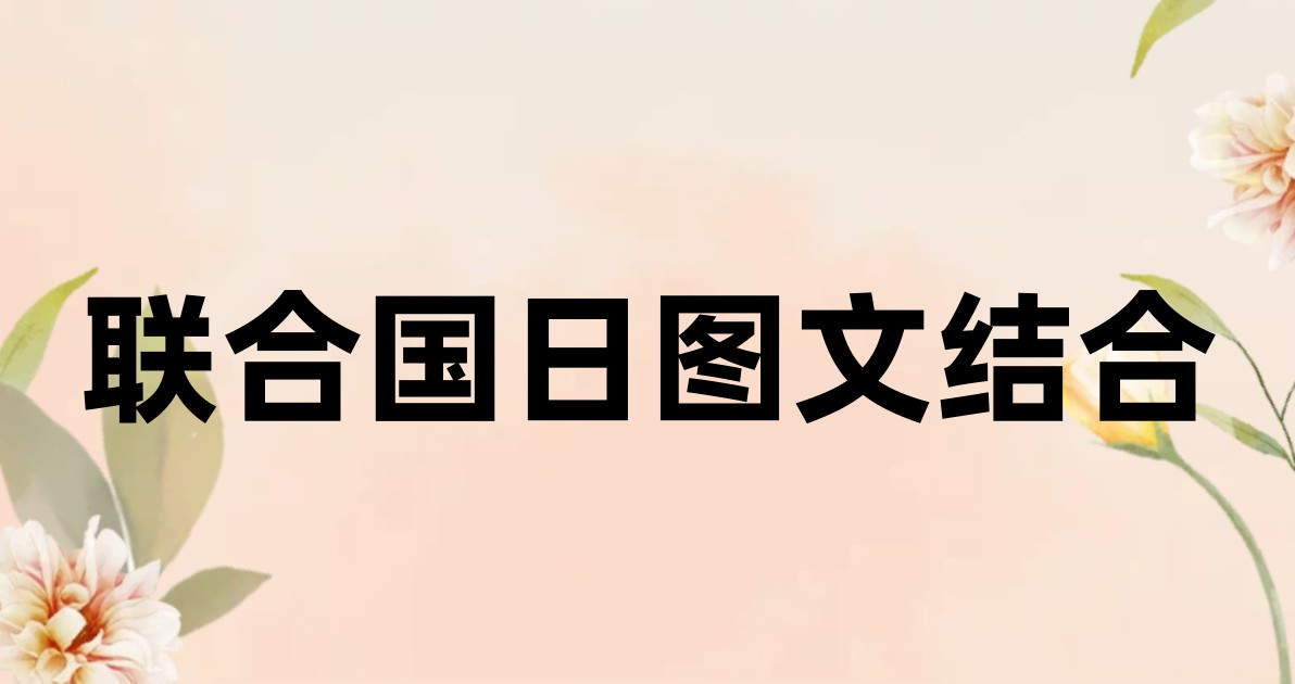 联合国日图文结合