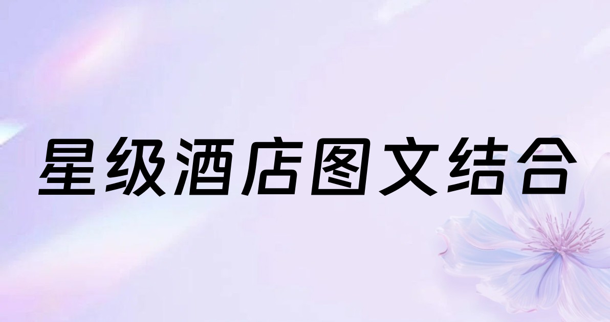 星级酒店图文结合