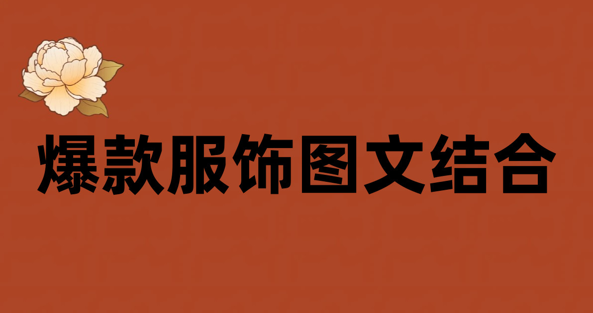 爆款服饰图文结合