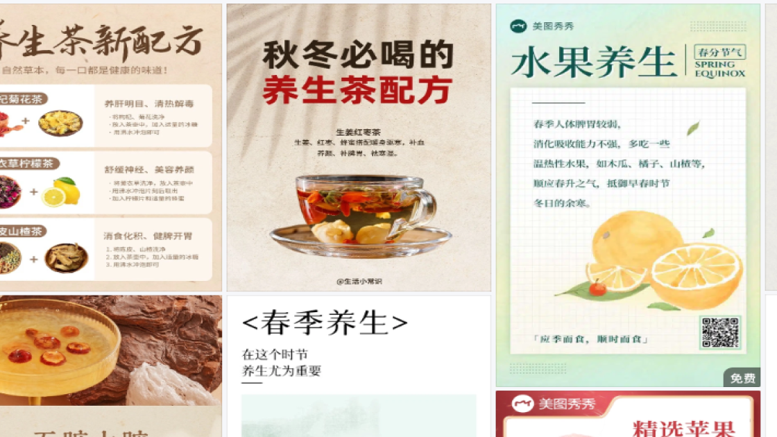 热门小红书笔记模板