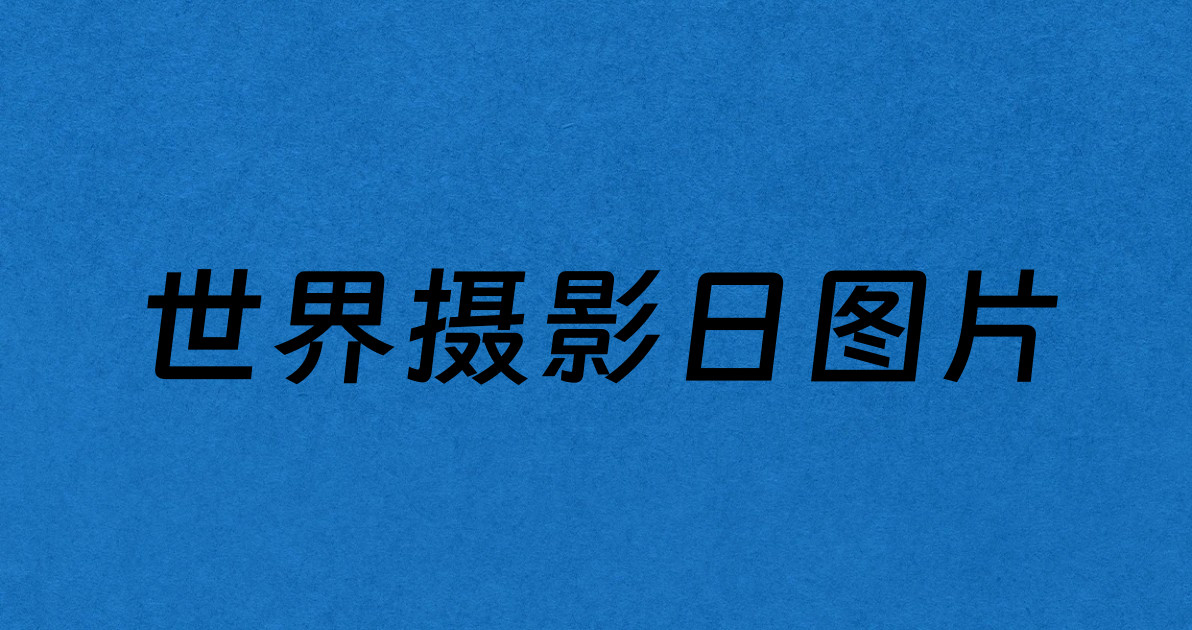 世界摄影日图片